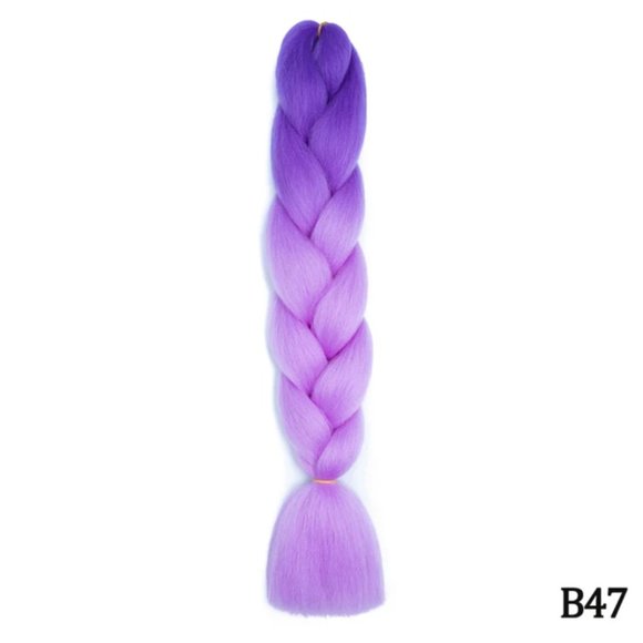 Jumbo Braid 24 Inches Synthetic Hair Ombre - Picture 2 of 6